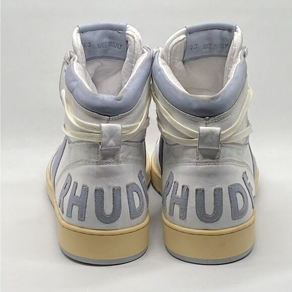 Rhude Rhecess Worn Out Effect High Top Sneakers size 13 - Picture 7 of 14